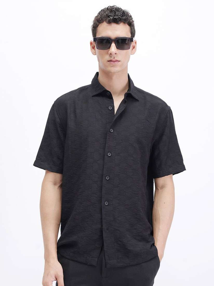 Buy The Collection Men Classic Slim Fit Casual Shirt Shirts for