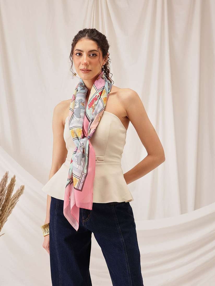 Silk Scarf Myntra Cotton Scarf Myntra Scarf Unisex Orange