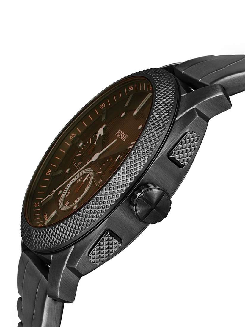 Machine Chronograph Fossil Black Stainless Steel Watch Fossil