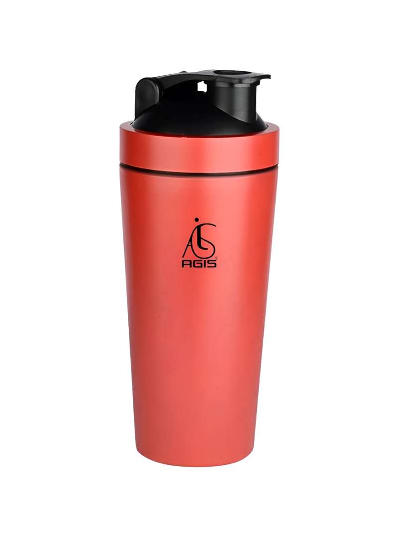 Buy AGIS Red Stainless Steel Shaker with Steel Blender Ball Water