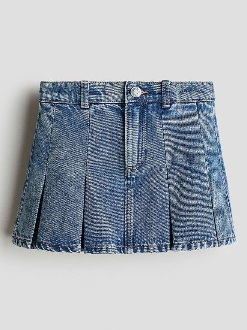 Jean Skirt Girls Pleated Skirt Buy H&M Pleated Denim Skirt Skirts