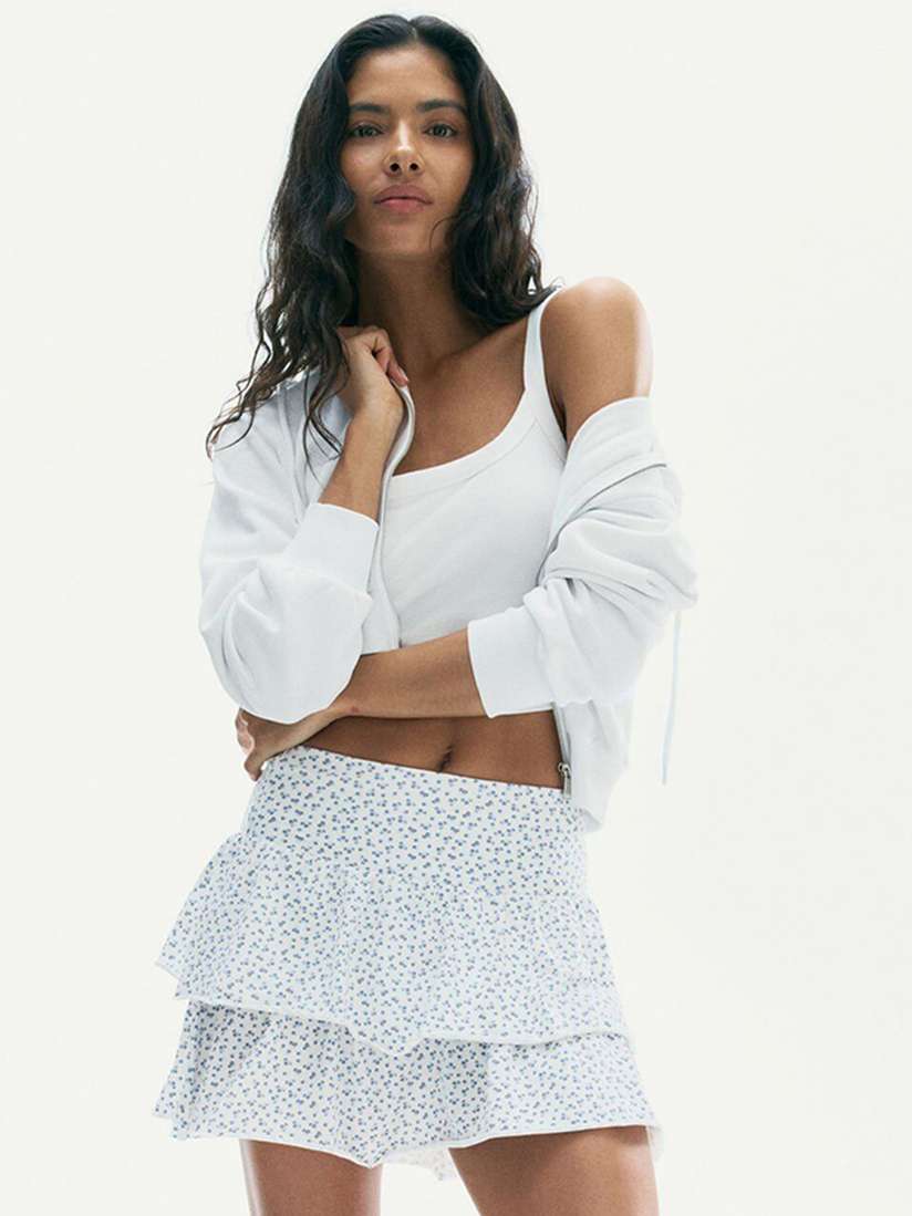 Buy H&M Tiered Jersey Mini Skirt Skirts for Women 35038401 Myntra