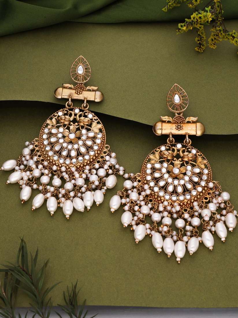 Ethnic Earrings Earrings In White Colour Buy Anouk Ethnic White
