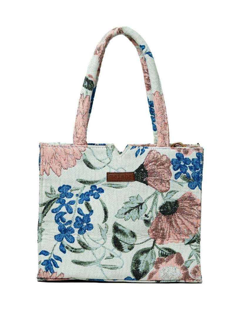 Maisha Lifestyle Tote Bags Buy Maisha Women Floral Structured Tote