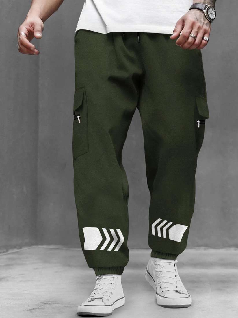 Cotton Tripr Track Pants TRIPR Men Printed Regular Fit Mid-Rise