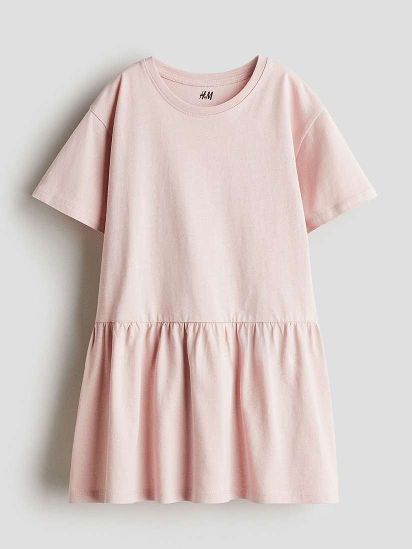 cotton jersey dress h&m H&M Eyelet-Embroidered Cotton Shirt Dress (Green)