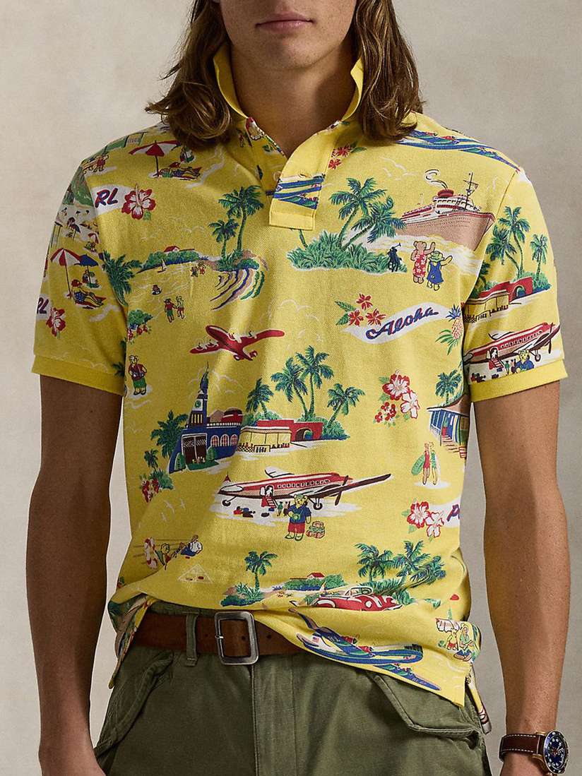 Buy Polo Ralph Lauren Printed Pure Cotton Custom Slim Fit Bear