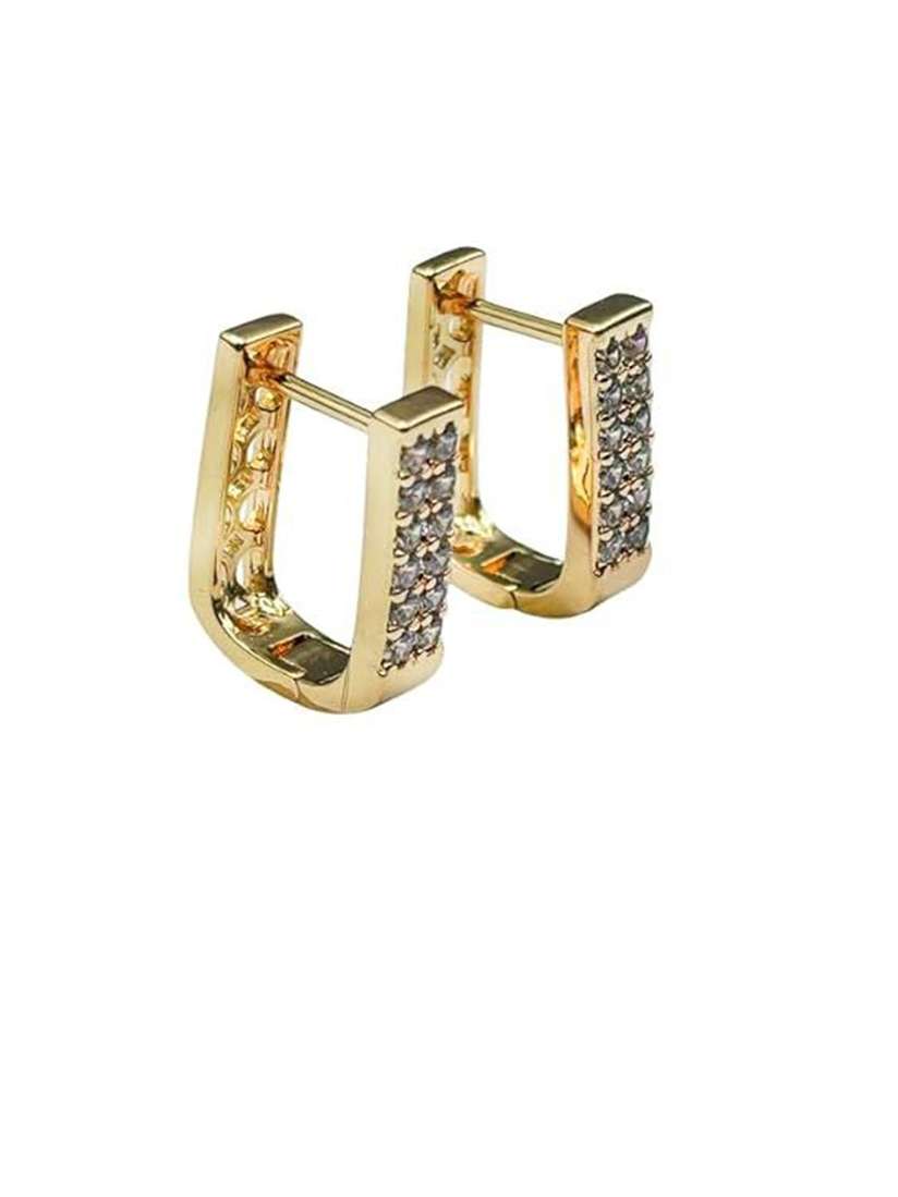 New York Style Earrings Jones New York Gold Tone Door Knocker Clip