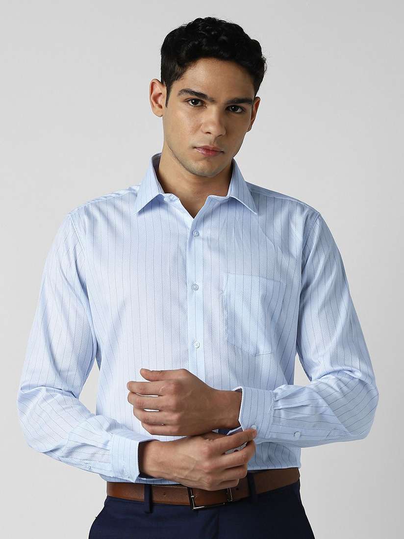 Van Heusen Fancy Party Wear Shirt Van Heusen Men Vertical Striped