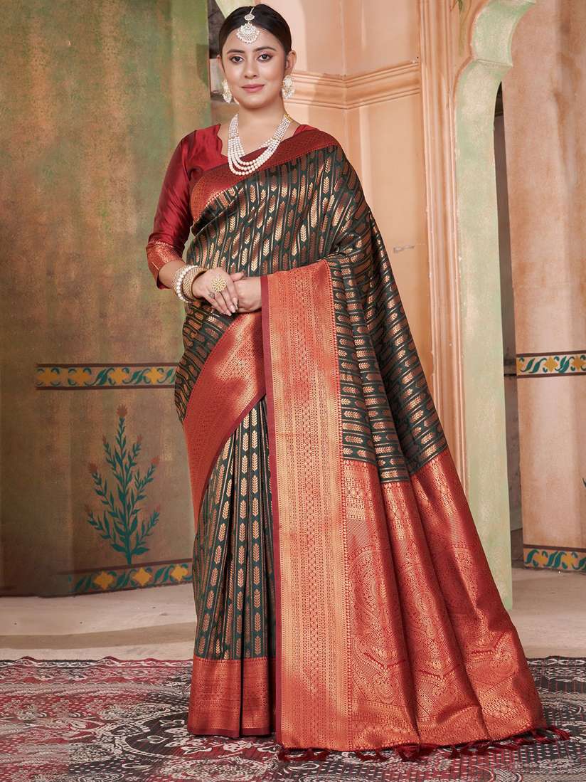 Silk Saree Kamar Patta On Saree MADHURAI PATTA SOFT COTTON CASB