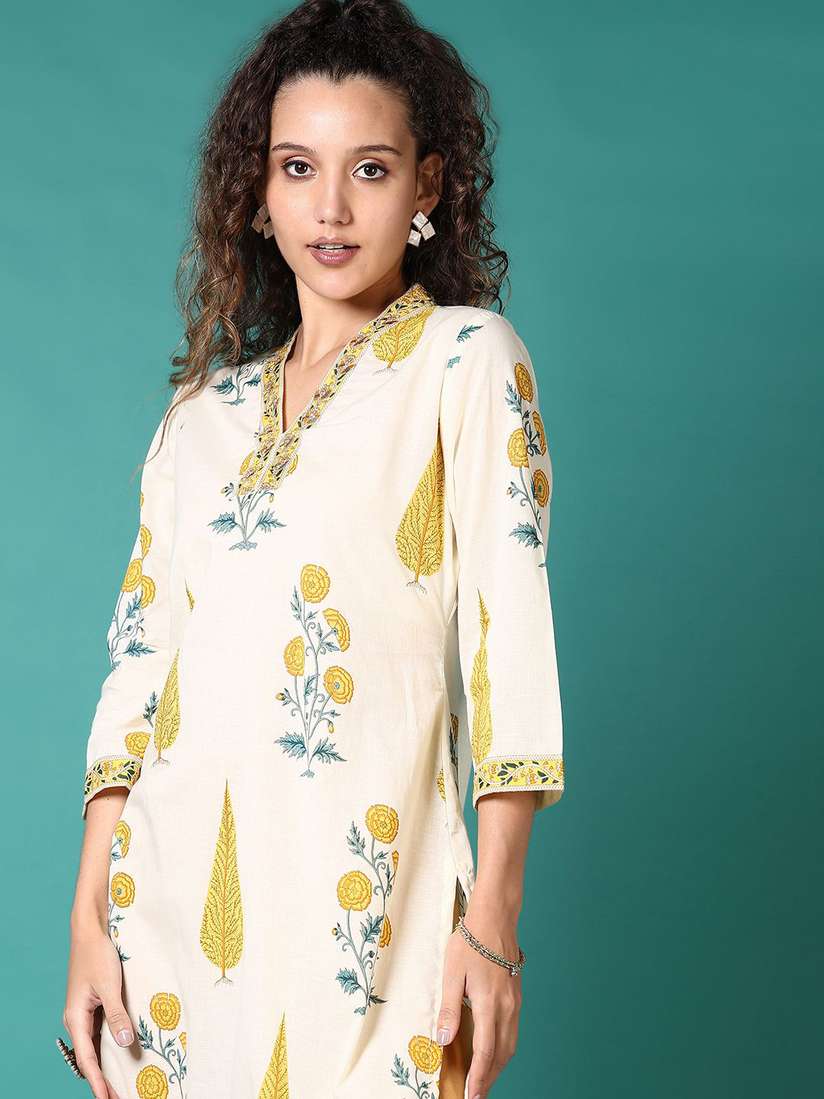 Printed Kurti Designs Limeroad Party Wear Kurti Embroidered Kurta