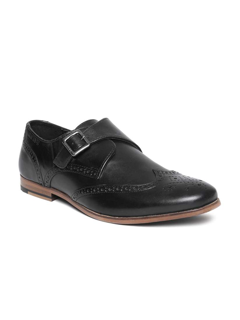 Red tape monk shoes in black 2025