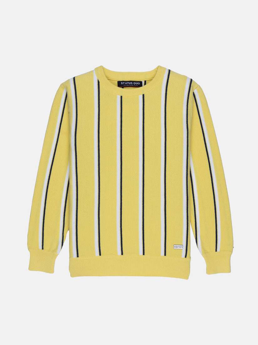 boys yellow cotton sweater