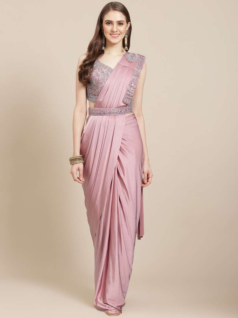 Saree gown myntra hot sale