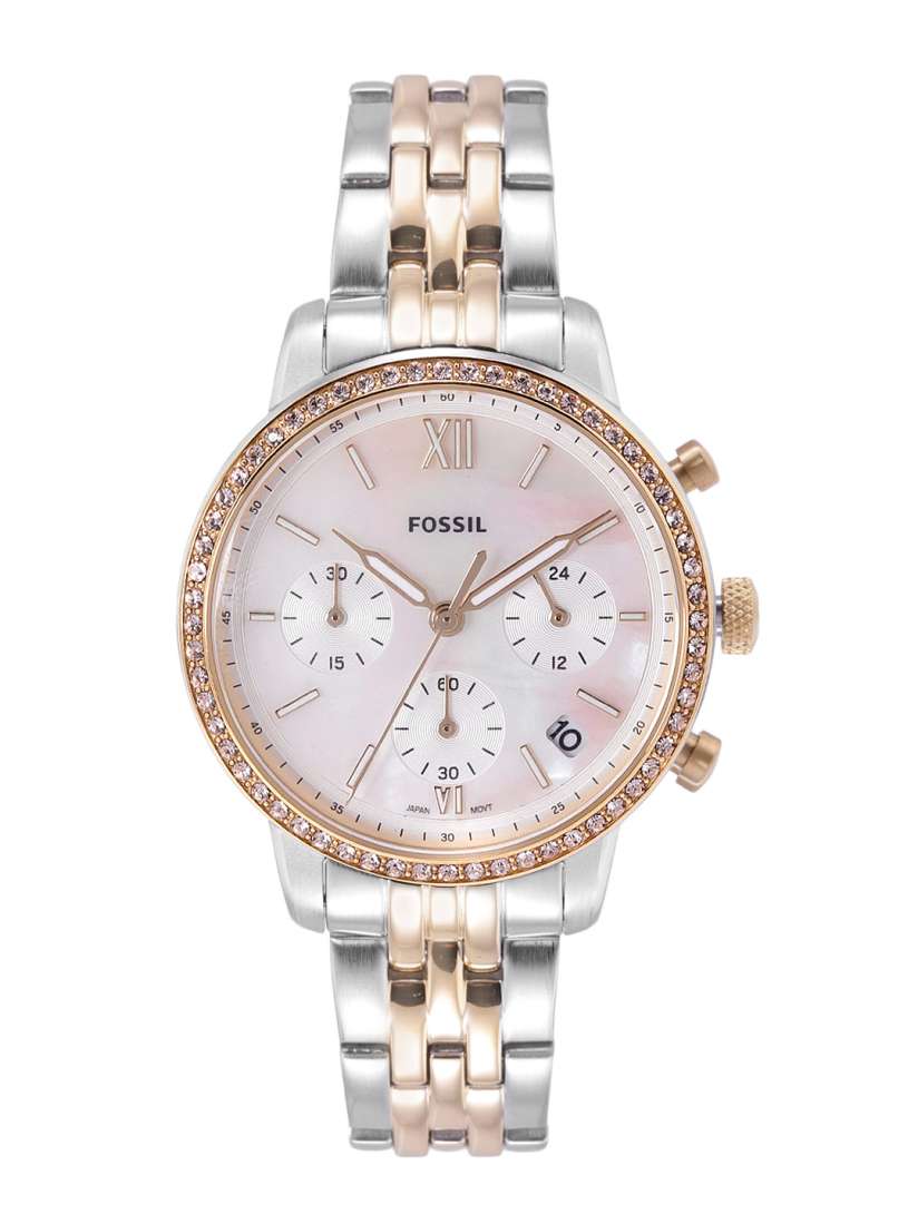 Buy Fossil Women Pink Dial Silver Toned Analogue Chronograph Watch ES5216 Watches for Women 20259316 Myntra
