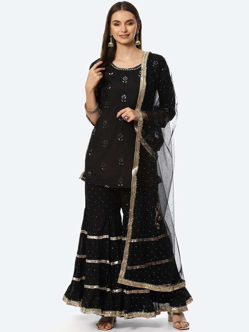 Biba sharara suit top