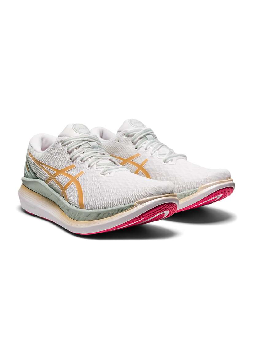 Buy ASICS Women White Running Non Marking Shoes ASICS Glideride 2 White Womens Running Shoes Sports Shoes for Women 20279930 Myntra