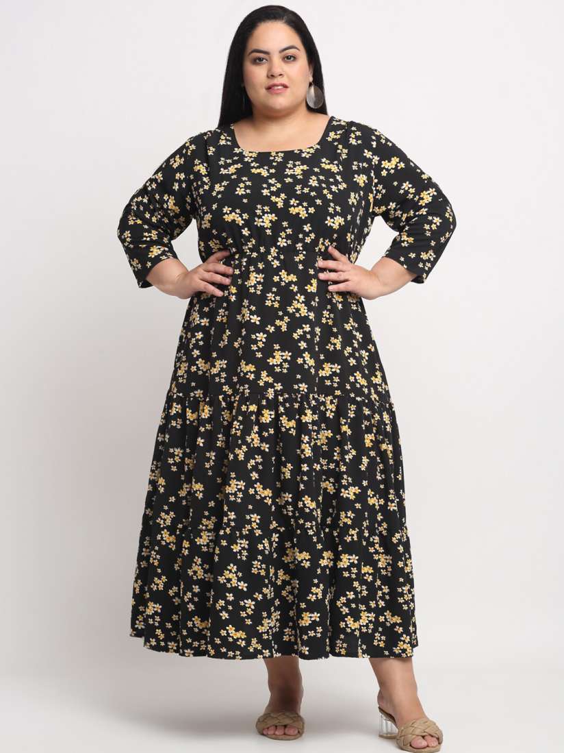 Plus size printed maxi dress new arrivals
