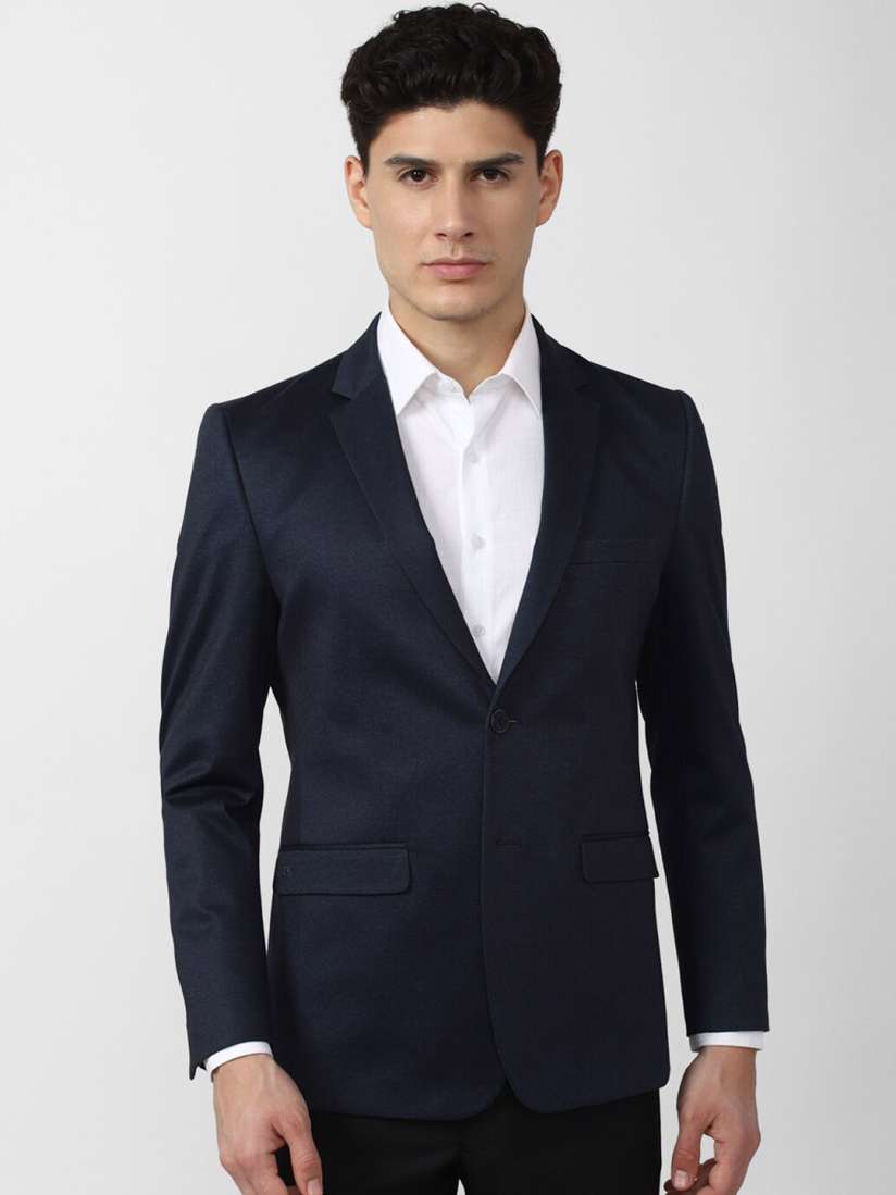 Peter england navy blue blazer new arrivals