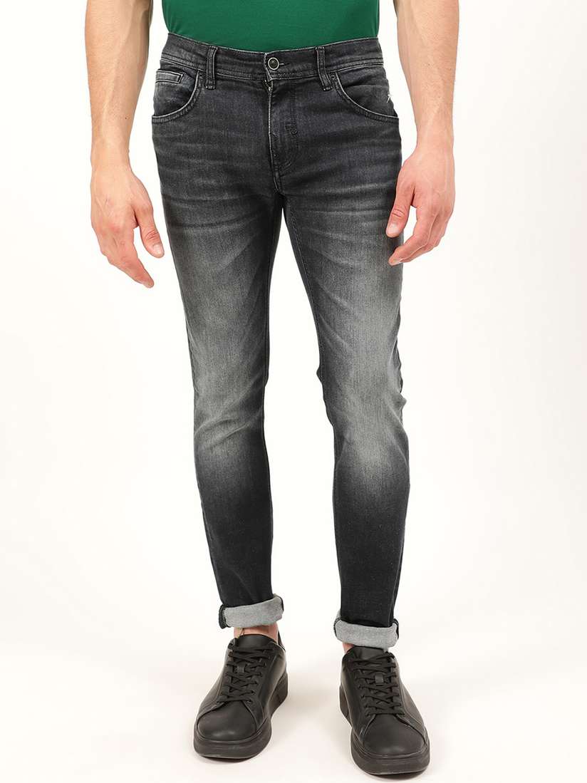 Buy Antony Morato Men Grey Super Skinny Fit Heavy Fade Jeans