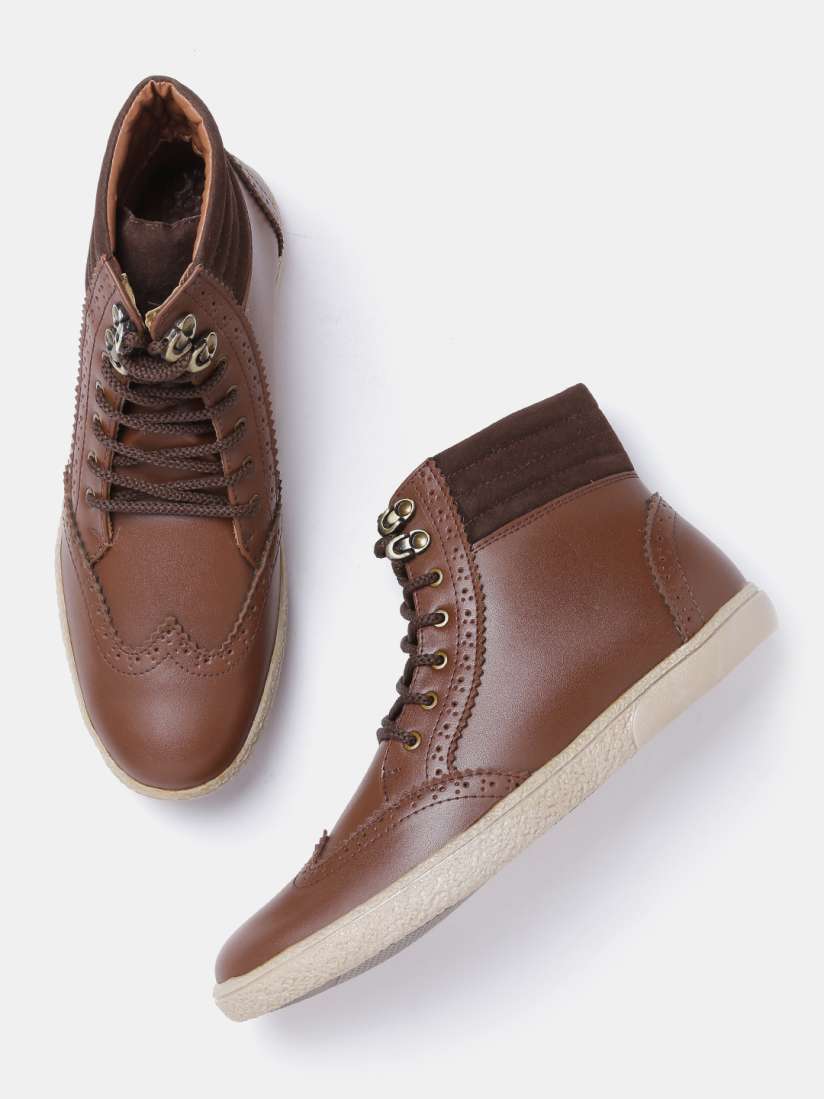 High top brogues discount