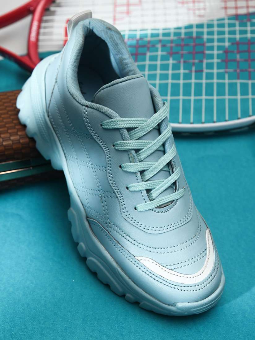 Blue sneakers for ladies top