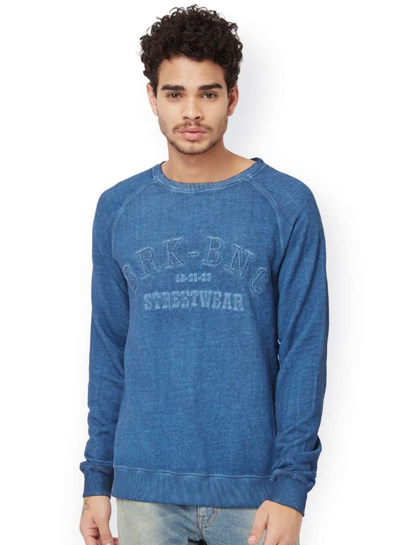 Buy Breakbounce Men Blue Sweatshirt Sweatshirts for Men 2028931 Myntra