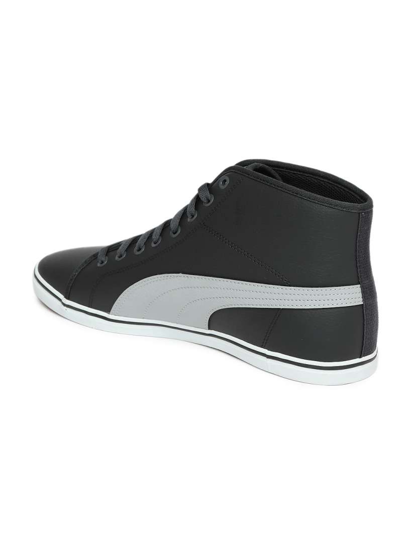 Buy Puma Men Grey Solid Synthetic Leather Mid Top Elsu V2 Mid SL Sneakers Casual Shoes for Men 2030536 Myntra