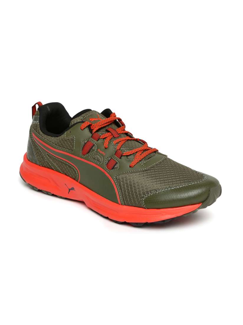 Buy Puma Men Olive Green Essential Trail Running Shoes Sports Shoes for Men 2030571 Myntra