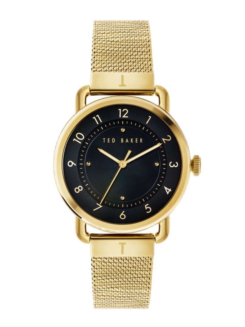 Buy Ted Baker Women Black Brass Dial Gold Toned Straps Analogue Watch BKPHRS202 1 Watches for Women 20306444 Myntra