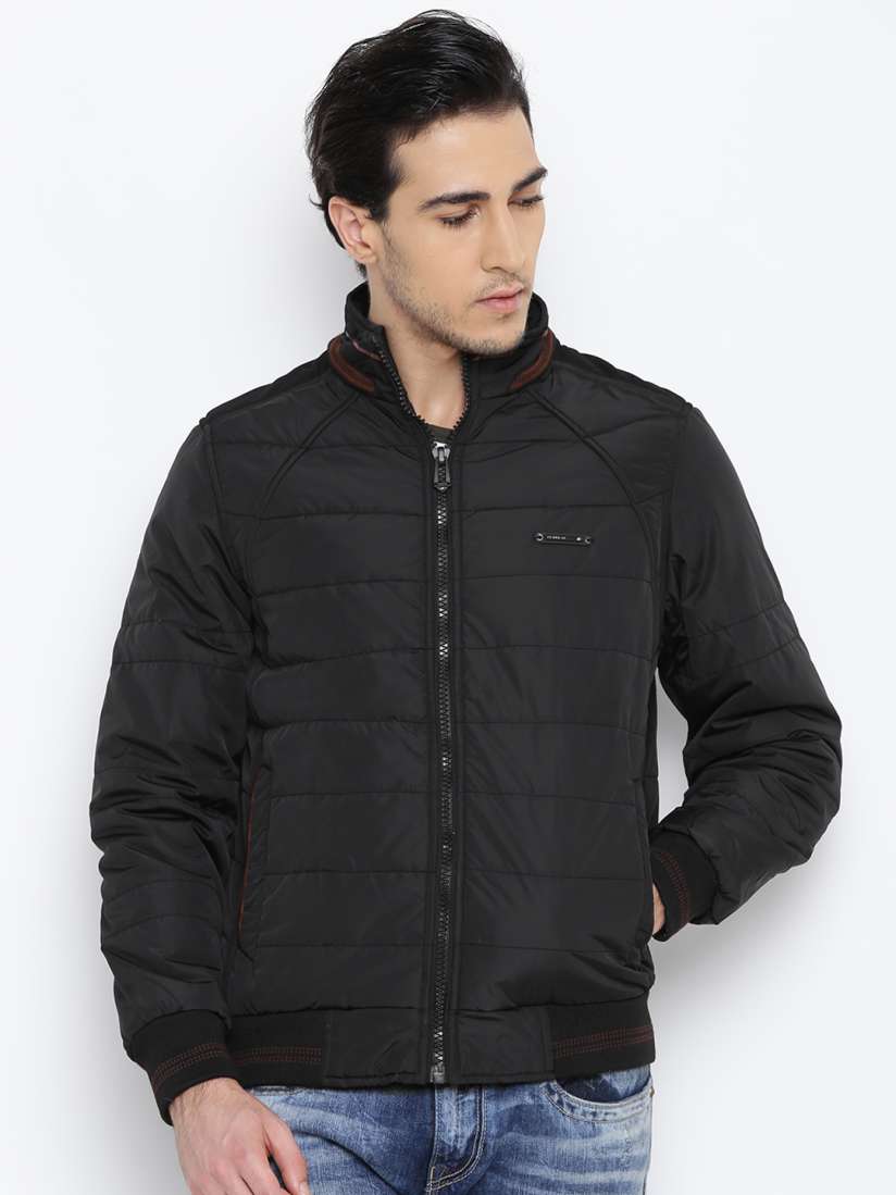 Black jacket myntra deals