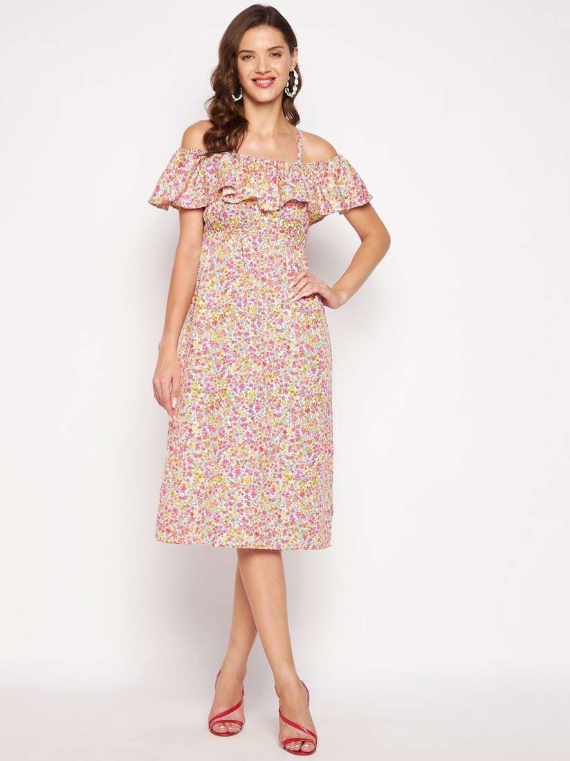 Off shoulder dress myntra outlet