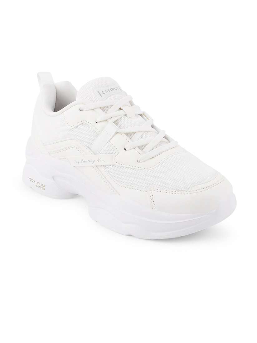 Campus white sneakers sales