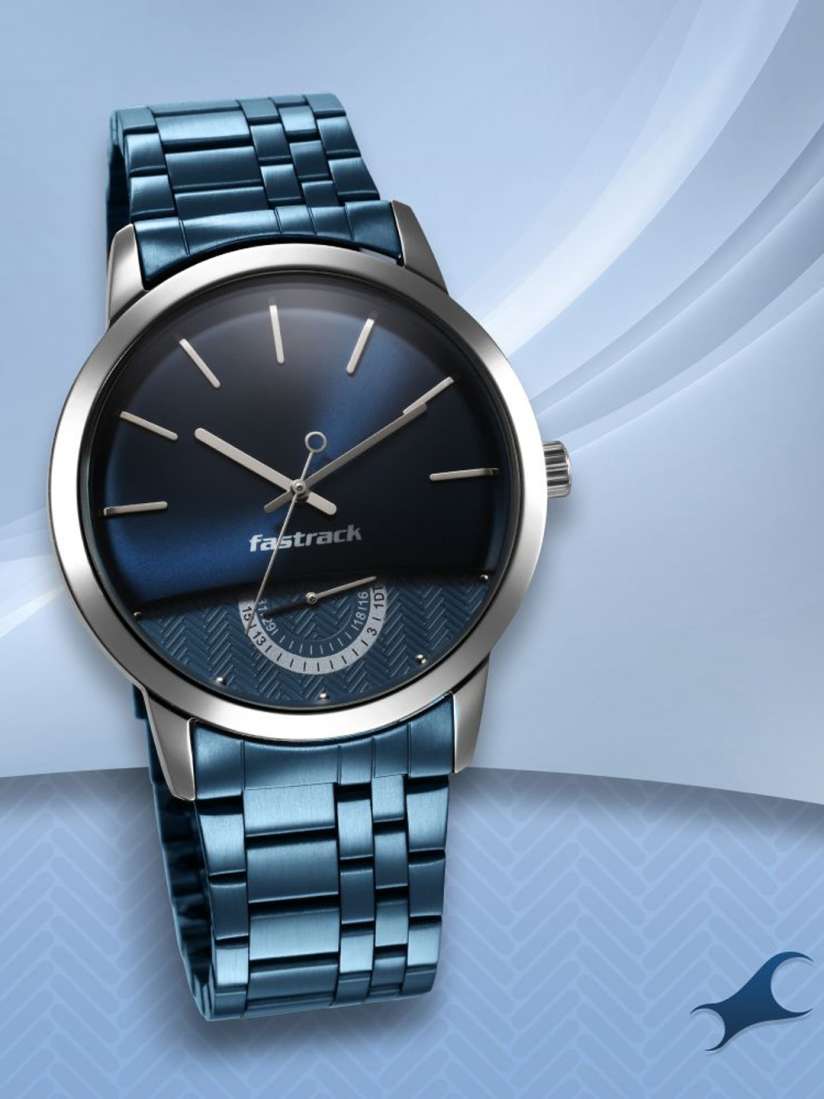 Buy Fastrack Men Blue Dial Stainless Steel Straps Analogue Watch 3289KM02 Blue Watches for Men 20312240 Myntra