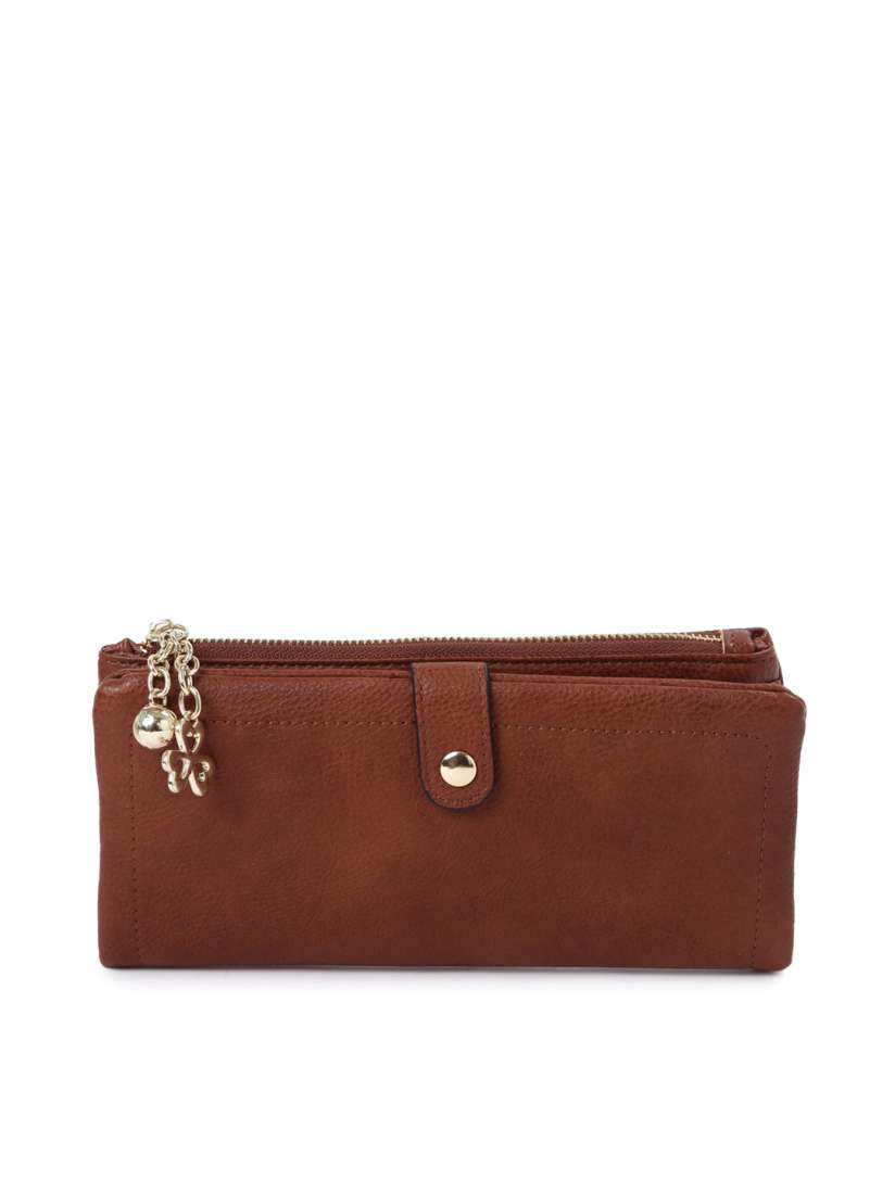 Buy DressBerry Women Brown Solid Two Fold Wallet Wallets for Women 2031385 Myntra