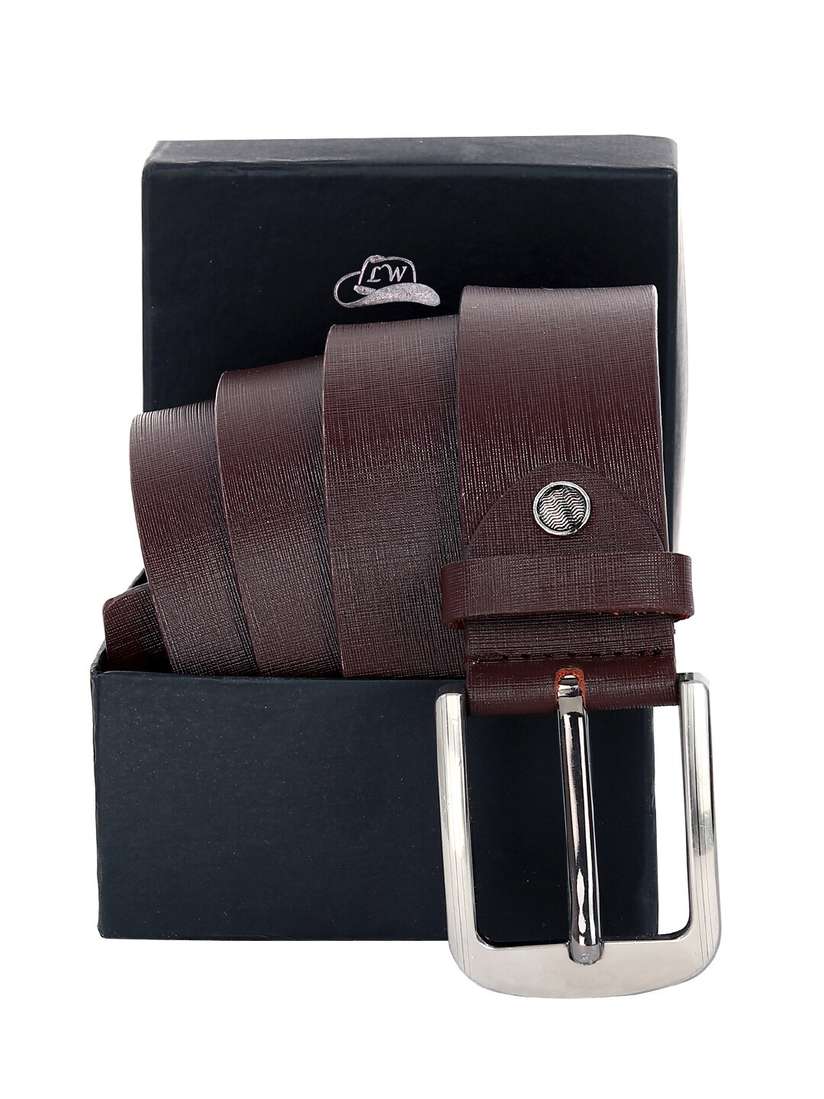 Buy Leather World Men Brown Leather Belt Belts for Men 20316740