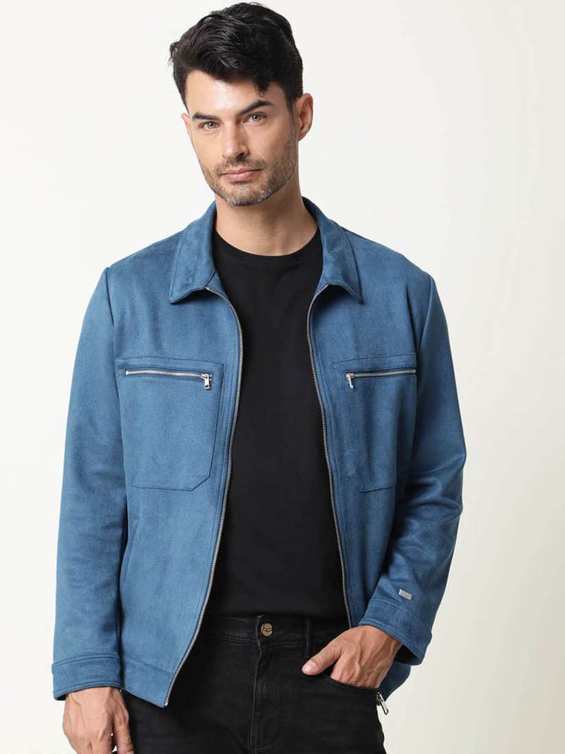 Slim fit cropped denim jacket on sale