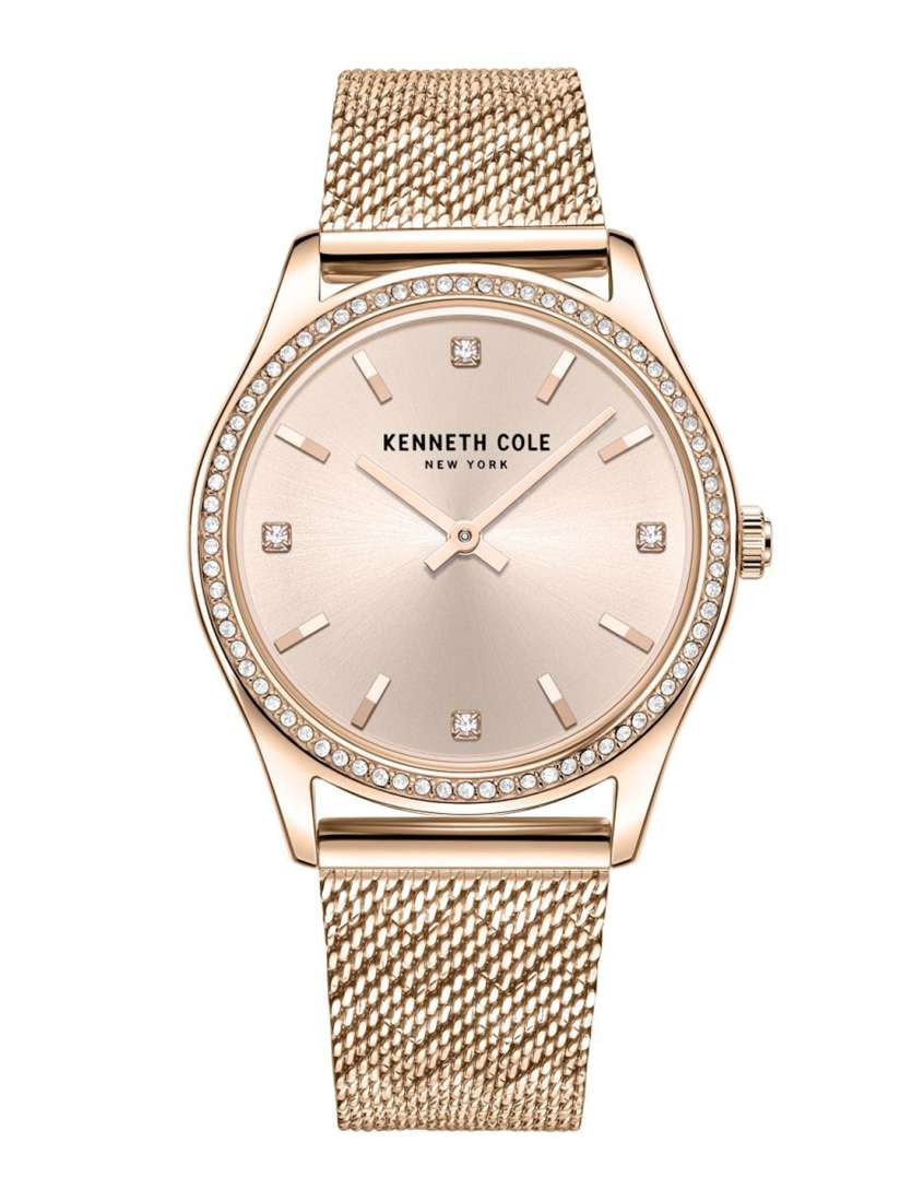 Buy Kenneth Cole Women Rose Gold Toned Dial Rose Gold Toned Stainless Steel Straps Analogue Watch Watches for Women 20323432 Myntra