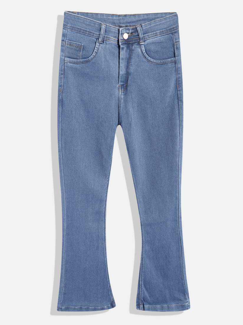 Buy MANZON Girls Blue Slim Fit Stretchable Jeans Jeans for Girls 20326102 Myntra