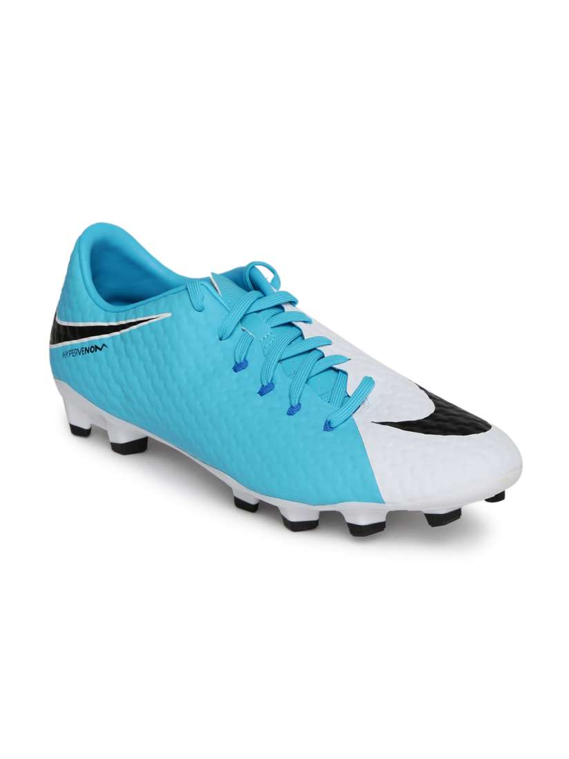 Nike football shoes blue and white clearance