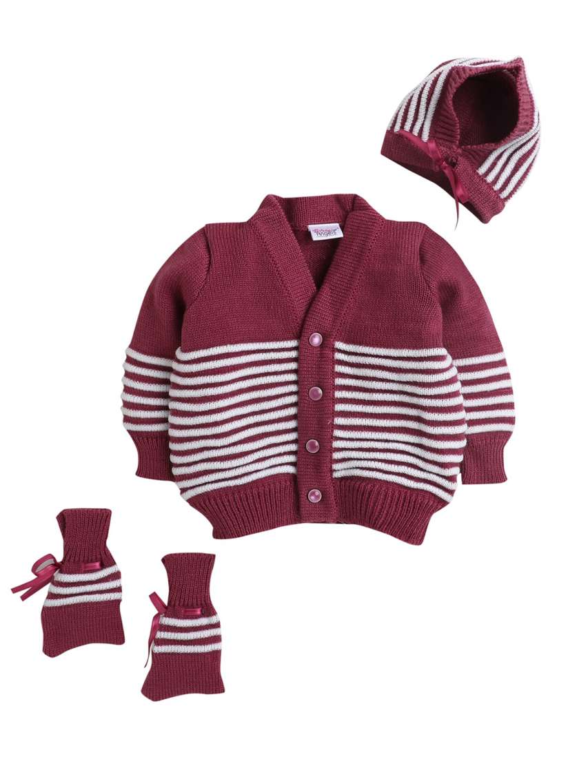 Maroon cardigan kids hot sale