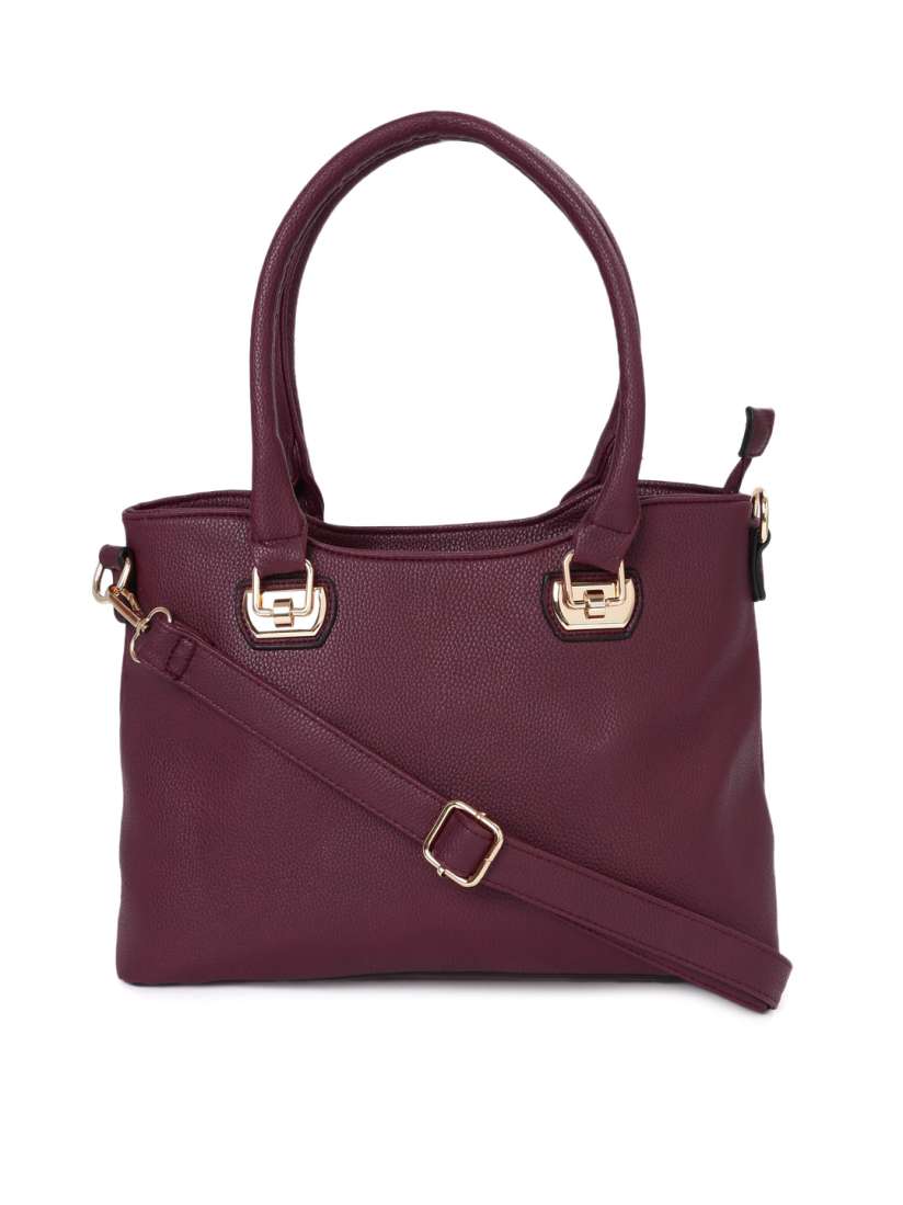 Dressberry burgundy solid shoulder bag sales