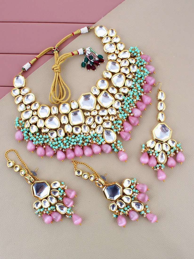 Kundan jewellery on myntra hotsell