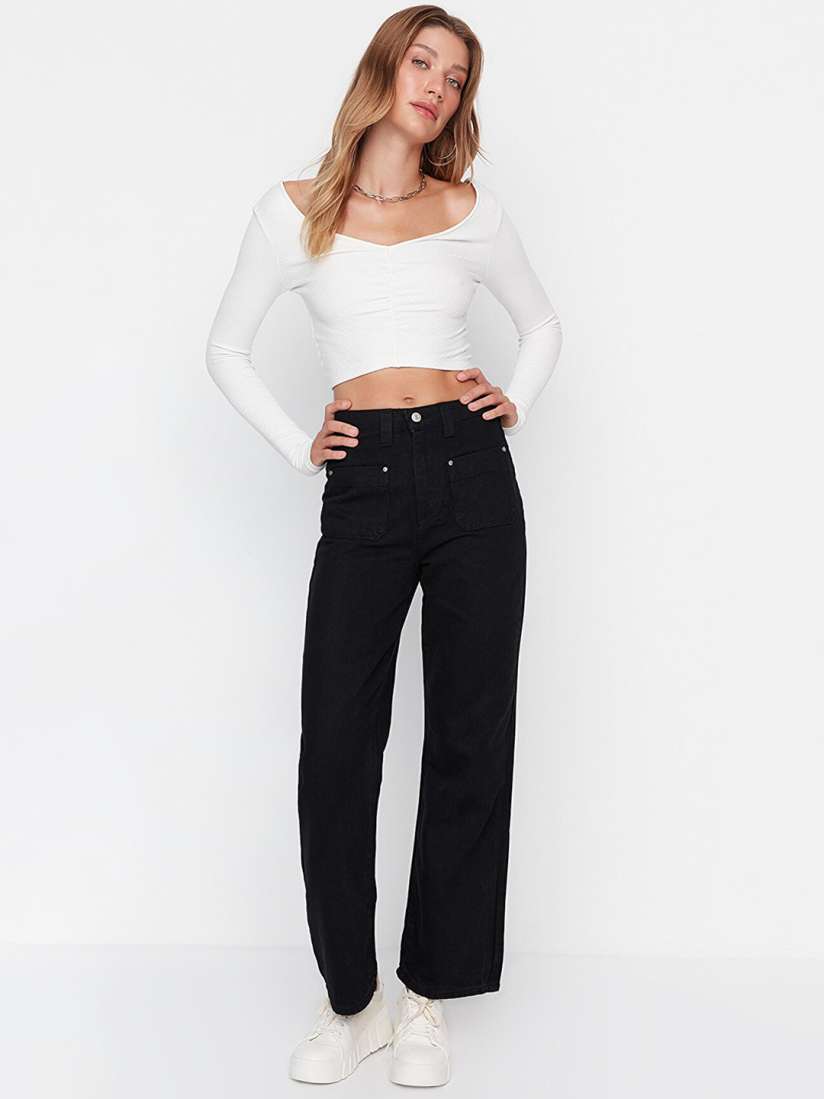 Buy Trendyol Women Black Jeans Jeans for Women 20341462 Myntra