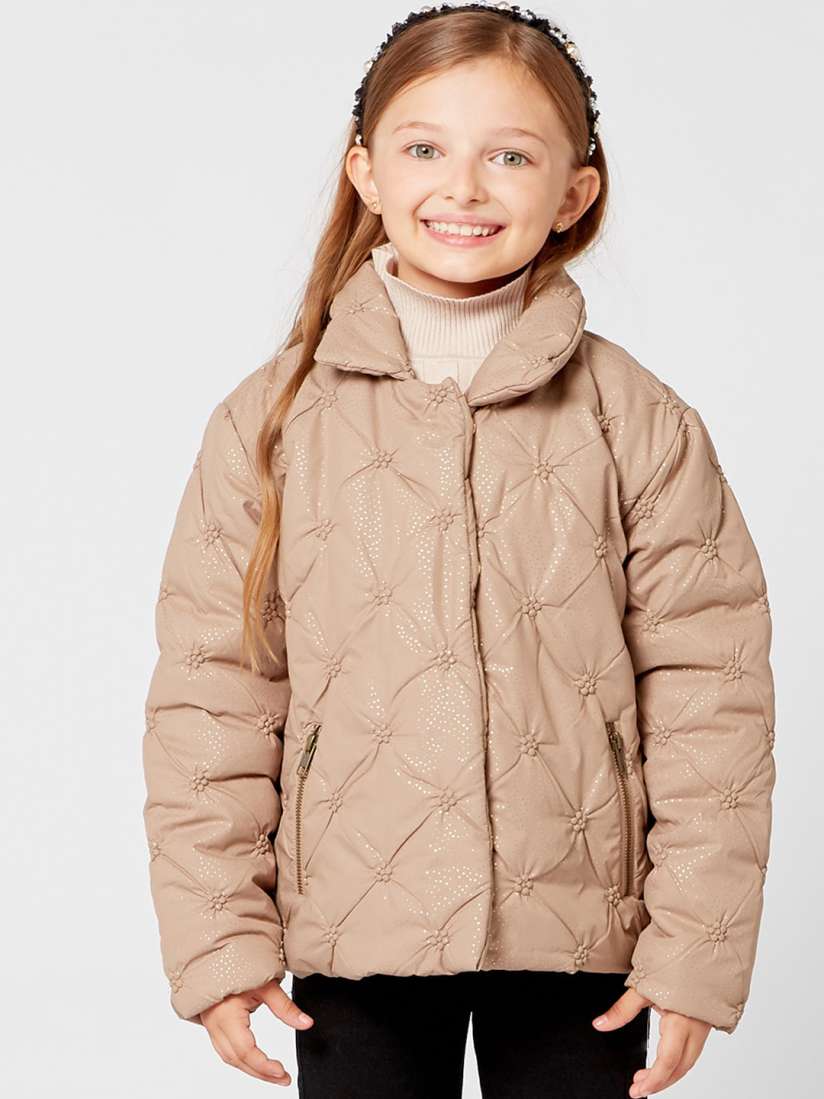 Girls quilted jacket store