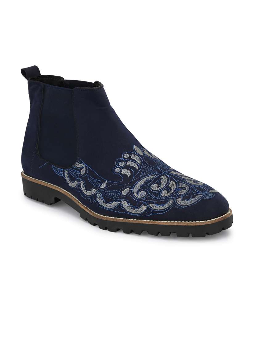 Buy KLEAT Men Blue Solid Synthetic Leather Chelsea Boots Boots for Men 20342814 Myntra