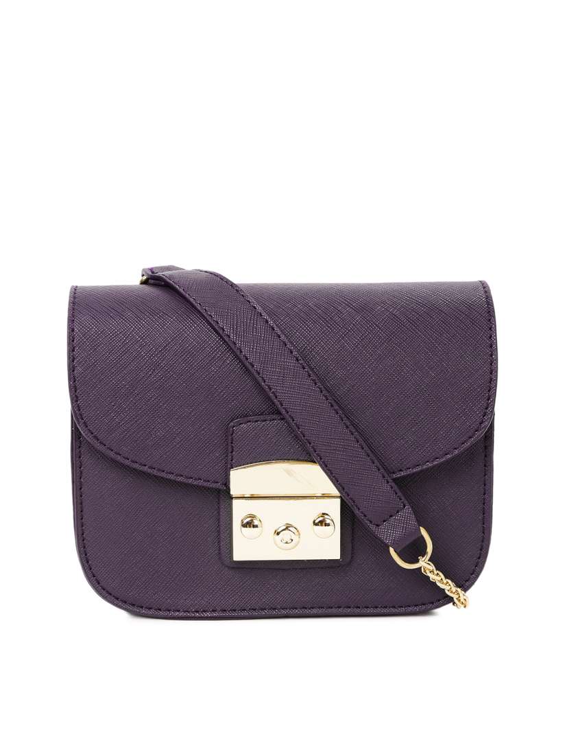 Buy DressBerry Burgundy Solid Sling Bag Handbags for Women 2034496 Myntra