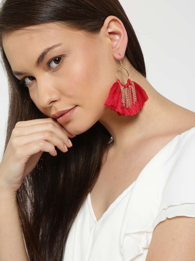 Tassel earrings myntra discount