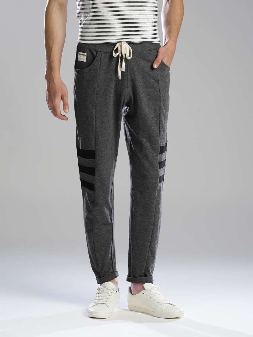 Buy Hubberholme Charcoal Grey Track Pants Track Pants for Men 2034693 Myntra