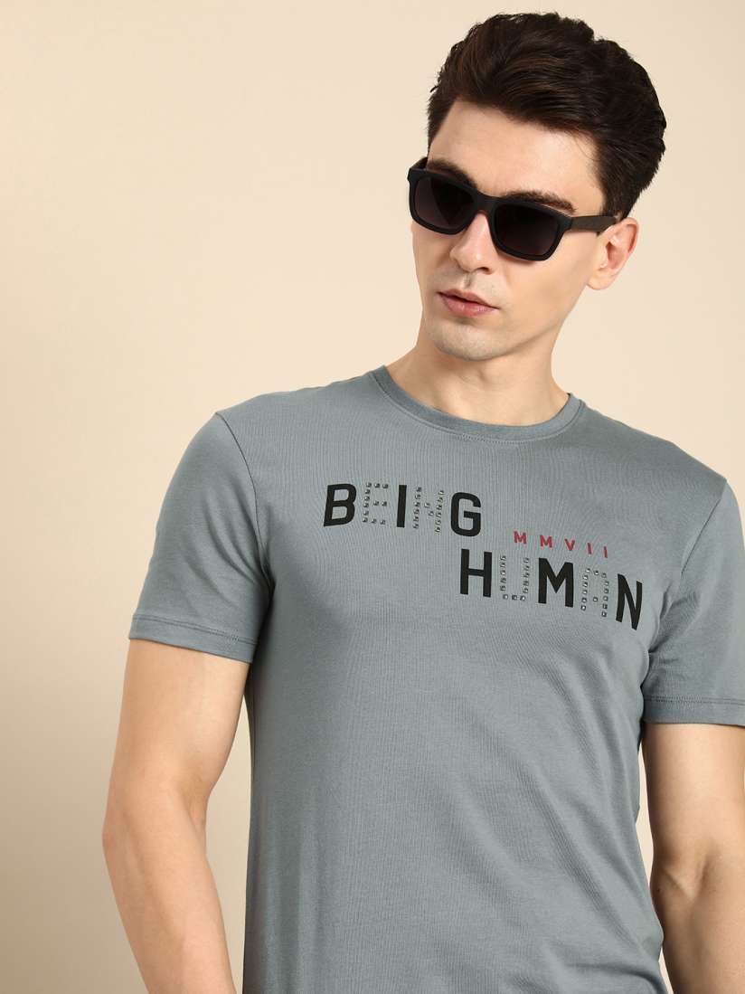 Buy Being Human Clothing Men Brand Logo Printed Round Neck T shirt Tshirts for Men 20346978 Myntra